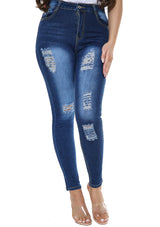 Ripped Skinny Jeans For Women