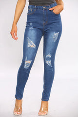 Ripped Skinny Jeans For Women
