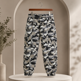 Women’s Denim Cargo Jeans with Chain Detail