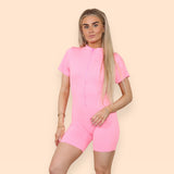 Zip Up Front Shapewear Unitard For Women