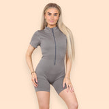 Zip Up Front Shapewear Unitard For Women