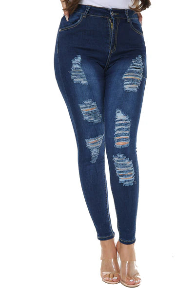 Ripped Skinny Jeans For Women