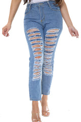 Ripped Skinny Jeans For Women