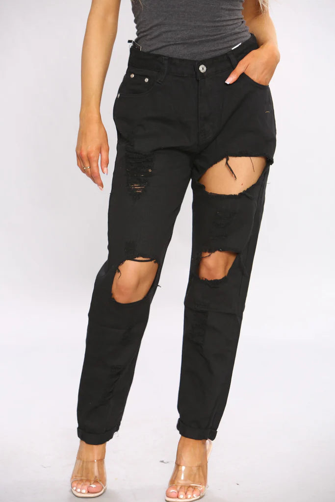 Ripped Skinny Jeans For Women