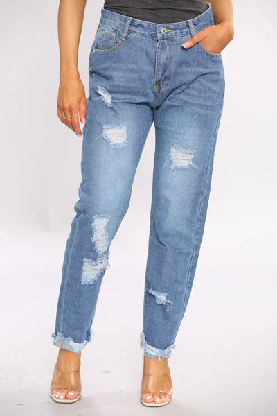Ripped Skinny Jeans For Women