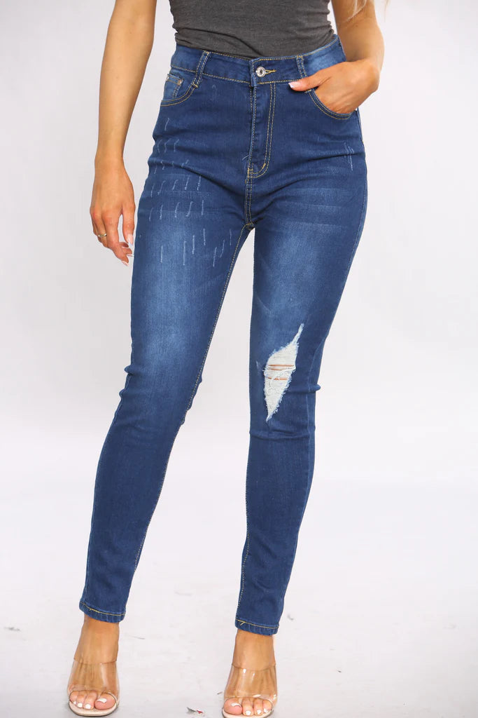 Denim Wash Skinny Jeans