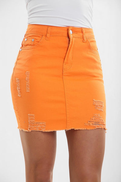 Orange Ladies Skirt