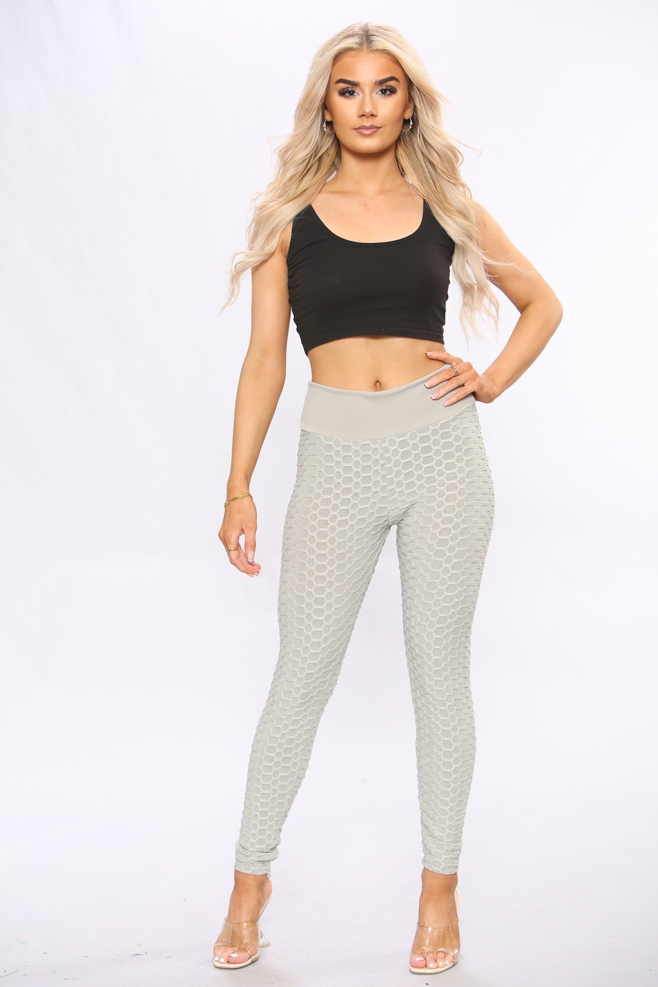 Knotted Waffle Sports Leggings