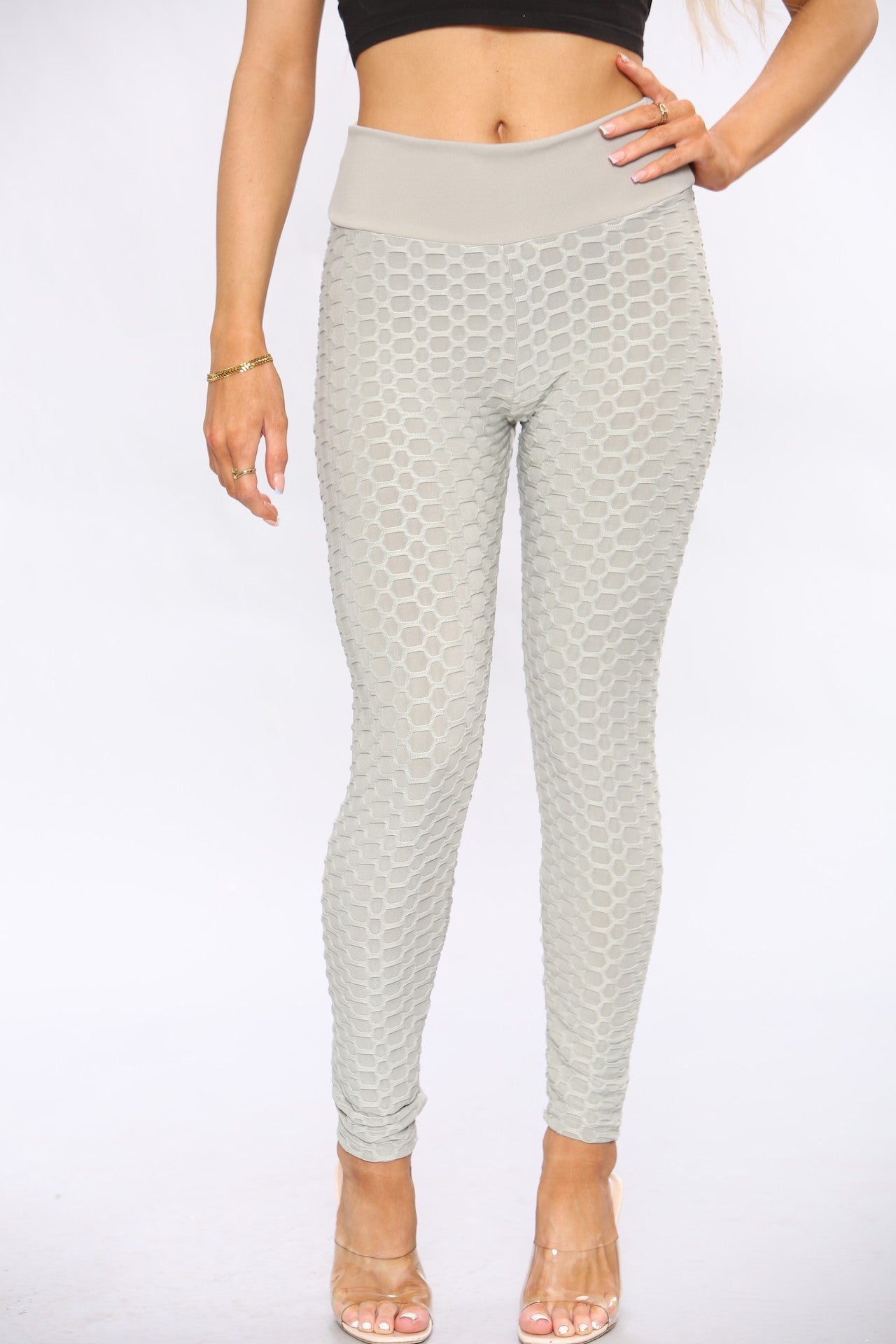 Knotted Waffle Sports Leggings