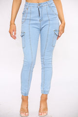 Cargo Denim Jeans For Women