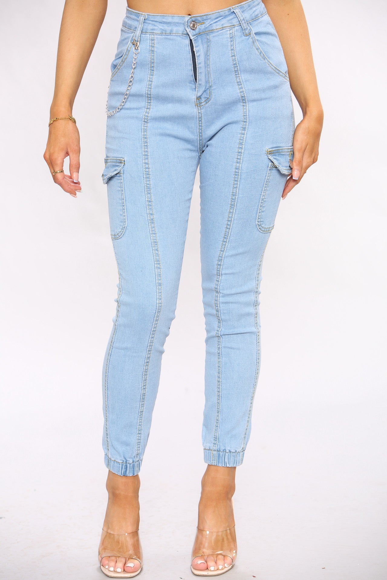 Cargo Denim Jeans For Women